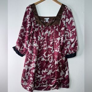 Hanna G. Silk Blouse Womens Size Medium